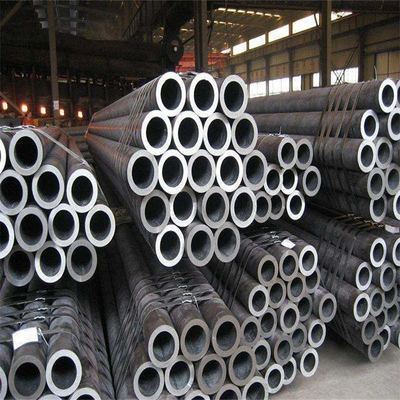 Tubo grueso negro inconsútil brillante de la tubería de acero 57m m OD 9m m AISI del SUS de Q345B