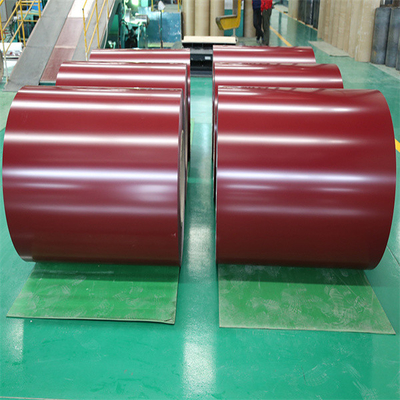 DX53D Z80 coloreó estándar sumergido caliente galvanizado del EN de la bobina de acero 1.6m m