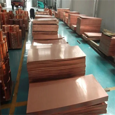 Tp1 Hoja de placa de cobre 0,7 mm 0,8 mm espesor Rojo Gb/T 5231-2001 99,5%