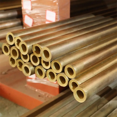 H62 Astm B111 / B111m Tubo de agua de cobre de 2,5 mm de espesor 26 mm de tamaño personalizado