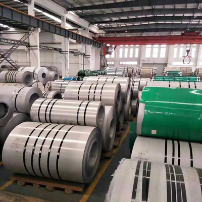 SUS316L No1 Superficie bobinas de acero inoxidable Cuina cepillada Edificio 0,45 mm espesor 939 anchura Con certificado ISO9001